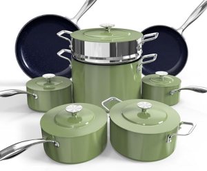 Nuwave Lux 13pc Forged Lightweight Cookware Set PFAS Free