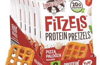 Lenny & Larry’s FITZELS Protein Pretzels (Pizza Palooza) 8 Individual Bags 3 oz