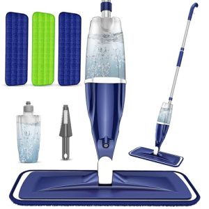 Microfiber Spray Mop for Floors Cleaning: Wet Dry Hardwood Floor Mops with 3 Was