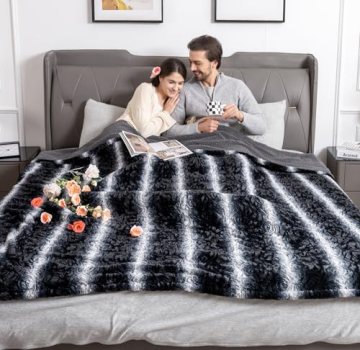 WOOMER Heated Blanket King Size 100″ x 90″