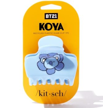 Kitsch BT21 Recycled Plastic Puffy Medium Hair Clips for Women