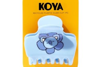 Kitsch BT21 Recycled Plastic Puffy Medium Hair Clips for Women