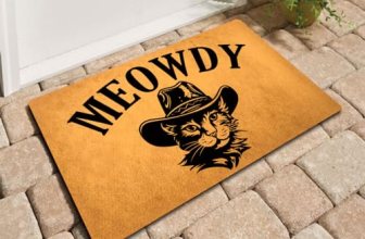 MELODADDY Funny Welcome Doormat Entrance Way Decor Indoor Welcome Mat 18″(W) x 3