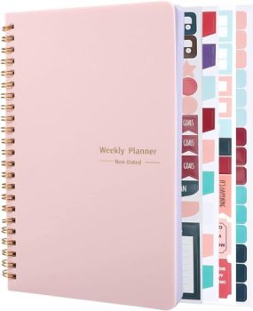 Undated Weekly Planner with Habit Tracker