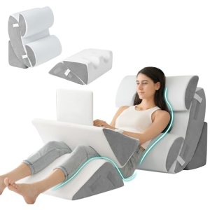 Hansleep Bed Wedge Pillow Set for After Surgery 6PCS