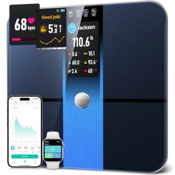 RunStar Scale for Body Weight, Precision Digital Bathroom Smart Scale with 3.5″