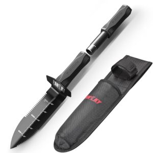 PANCKY Metal Detector Shovel with Extended Handle & Carrying Sheath