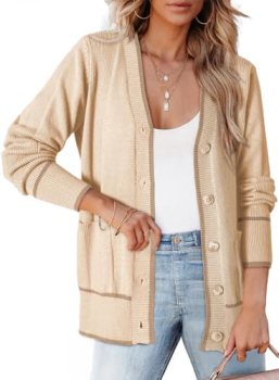 Dokotoo Short Cardigans for Women Open Front Lightweight 2026 Fashion Solid Colo