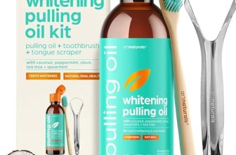 artnaturals Coconut Oil Pulling (8oz) Tongue Scraper & Toothbrush Set