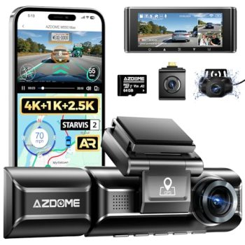 AZDOME M550 Max 4K 3 Channel Dash Cam