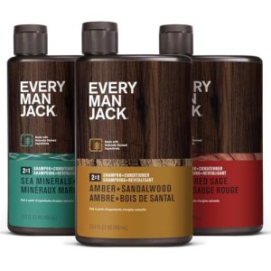 Every Man Jack Men’s 2-in-1 Daily Shampoo + Conditioner Variety Pack