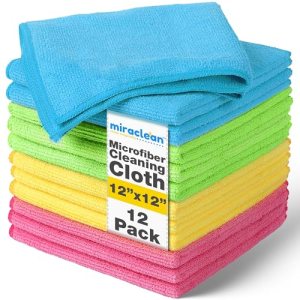 MIRACLEAN Microfiber Cleaning Cloth 12 Pack