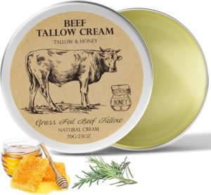 MROUVIK Beef Tallow for Skin, Tallow and Honey Cream