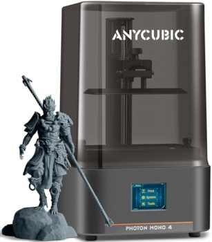 ANYCUBIC Photon Mono 4, Resin 3D Printer with 7” 10K Mono LCD Screen