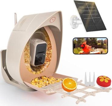 Bird Feeder with Camera Solar Powered