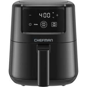 CHEFMAN 2 Qt Mini Air Fryer – Digital Space-Saving Compact Air Fryer with Nonsti