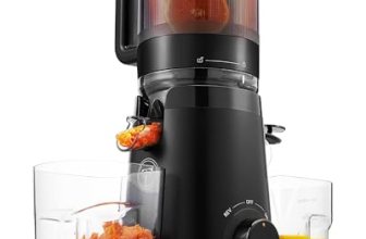 TUUMIIST Juicer Machines, Cold Press Juicer with 5.3″ Extra Large Feed Chute Fit