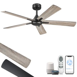 YOUKAIN 52 Inch Smart Ceiling Fan Without Lights