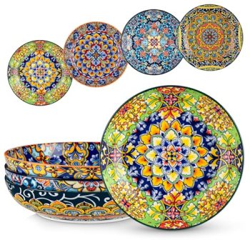 vancasso Pasta Bowls, 42 oz Ceramic Salad Bowls of 4
