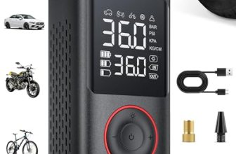 Powools Tire Inflator Portable Air Compressor