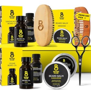 The Beard Club Beard Kit for Men – Grooming & Care Kit – Cedar & Sandalwood Oil