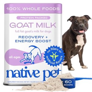 Native Pet Goat Milk Powder – Dog Food Topper for Active Dogs