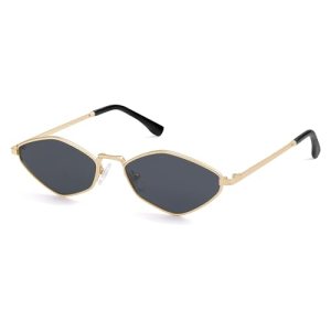 SOJOS Retro Small Polarized Sunglasses Womens Mens Vintage Narrow Irregular Shad