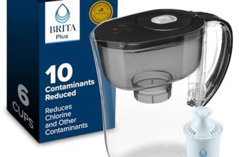 Brita Metro Small 6-Cup Water Filter Pitcher with BritaPlus Filter