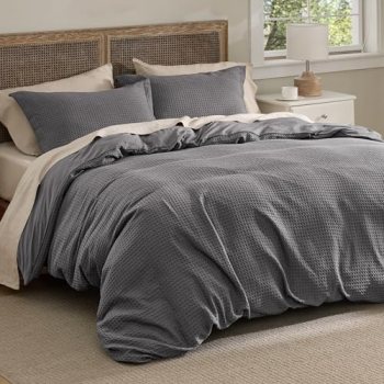 Bedsure Textured Duvet Cover King Size