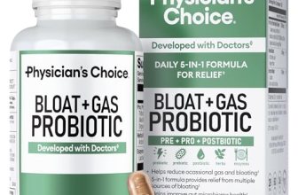 Physician’s CHOICE Bloat & Gas Probiotic 5-in-1 Proactive Support + Daily Relief