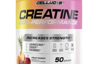 Cellucor Creatine Powder, Fruit Punch Flavor – Increases Strength