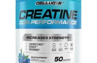 Cellucor Creatine Powder, Blue Raspberry Flavor – Increases Strength