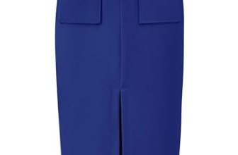 KIRUNDO Midi Skirts for Women Summer Fall High Waisted Cargo Trendy Pencil Slit