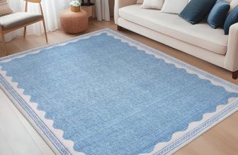 CAREMEE Scalloped Washable Rug 5×7 Area Rugs for Living Room: 45% Off