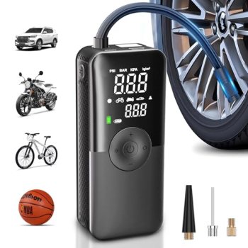 CARSUN Cordless Tire Inflator Portable Air Compressor