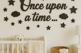 Woodamore Once Upon A Time Sign for Nursery Decor – Once Upon A Time Wall Decor