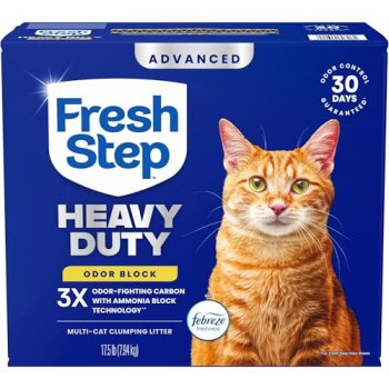 Fresh Step Heavy Duty Odor Block Advanced Multi Cat Clumping Litter with Febreze