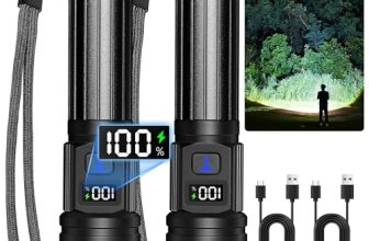 TrixHub Rechargeable Flashlights 2 Pack