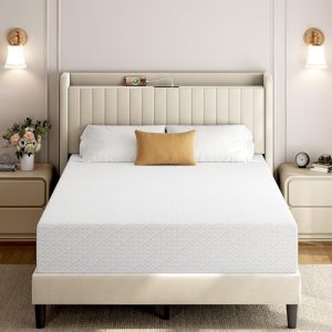 Yaheetech 12 Inch Queen Mattress 3 Foam Layer Cooling Gel Memory Foam Mattresses