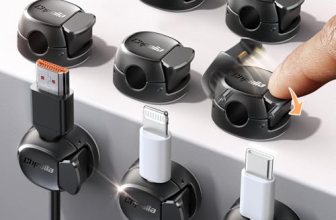Chfeila 8 Pack Cable Clips [Dual Spring & Clasp] Cable Management