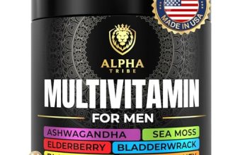Alpha Tribe Multivitamin for Men with Seamoss Black Seed Oil Ashwagandha Burdock