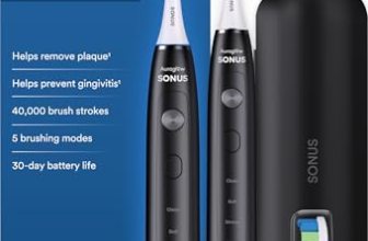 AURAGLOW Sonic Electric Toothbrush for Adults – Rechargeable