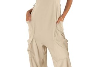 ANRABESS Women Overalls Jumpsuits Loose Casual Dressy Sleeveless Baggy Harem Pan