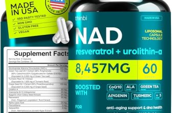 NAD Supplement Extra Strength NMN Alternative Liposomal + Green Tea for Women &