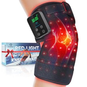 Astarexin Red Light Therapy Knee Brace Wireless Rechargeable with Pulse & Heatin