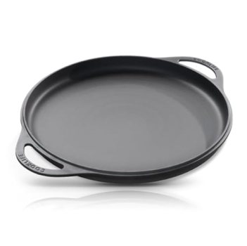 COOKLIFE 12 Inch Lightweight Pre-Seasoned Cast Iron Griddle