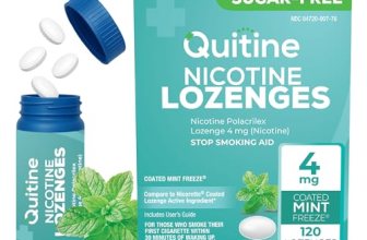 Quitine Nicotine Lozenges 4mg, Mint Flavor
