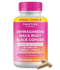 Pink Stork Ashwagandha, Maca Root & Black Cohosh