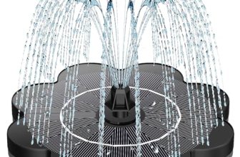 SZMP Solar Water Fountain with Flower Pattern No Battery