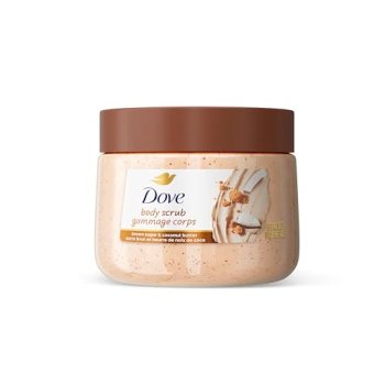 Dove Brown Sugar and Coconut Butter Body Scrub Exfoliates and Deeply Nourishes f